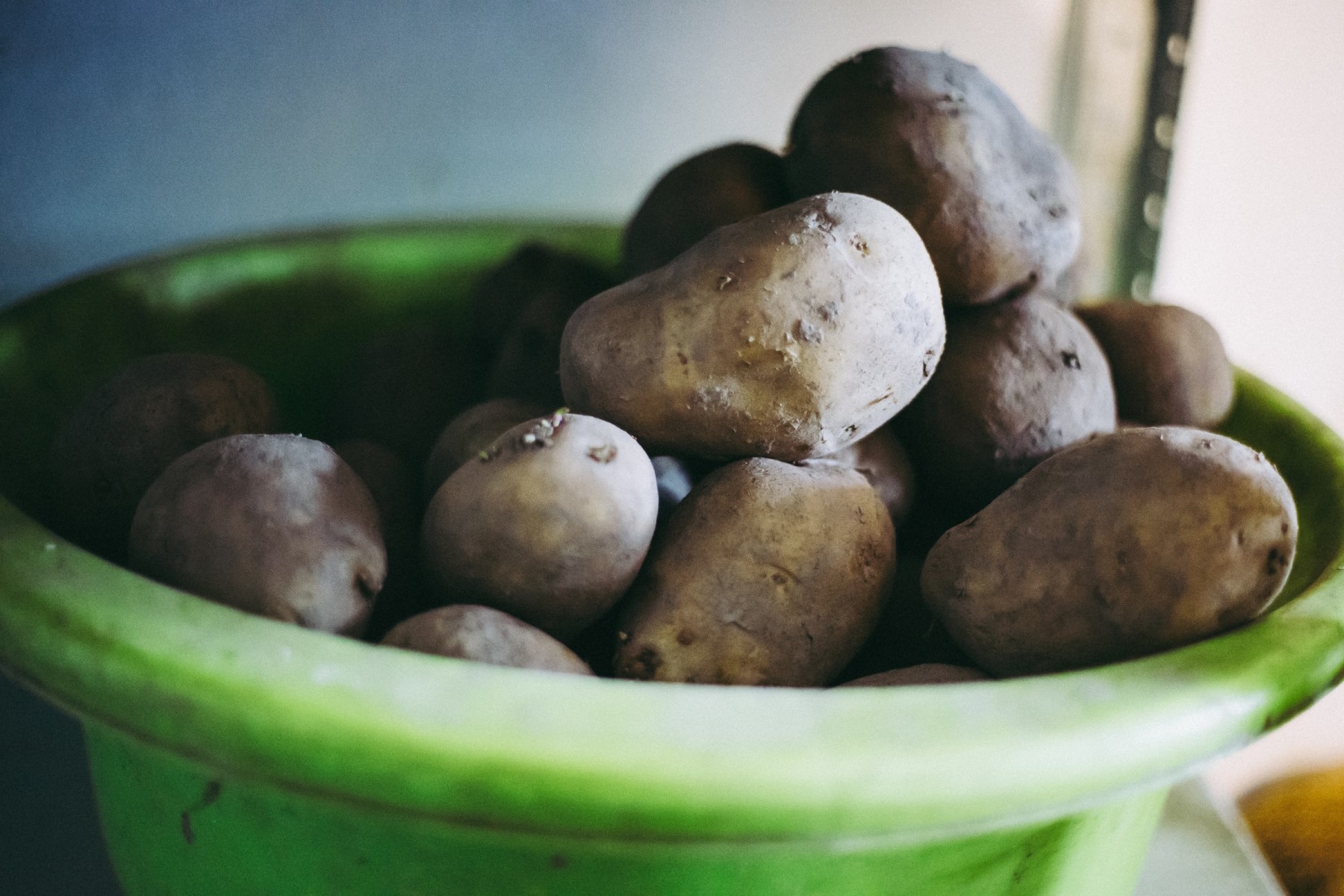 Organic vegetables in Tuscany Italy potatoes