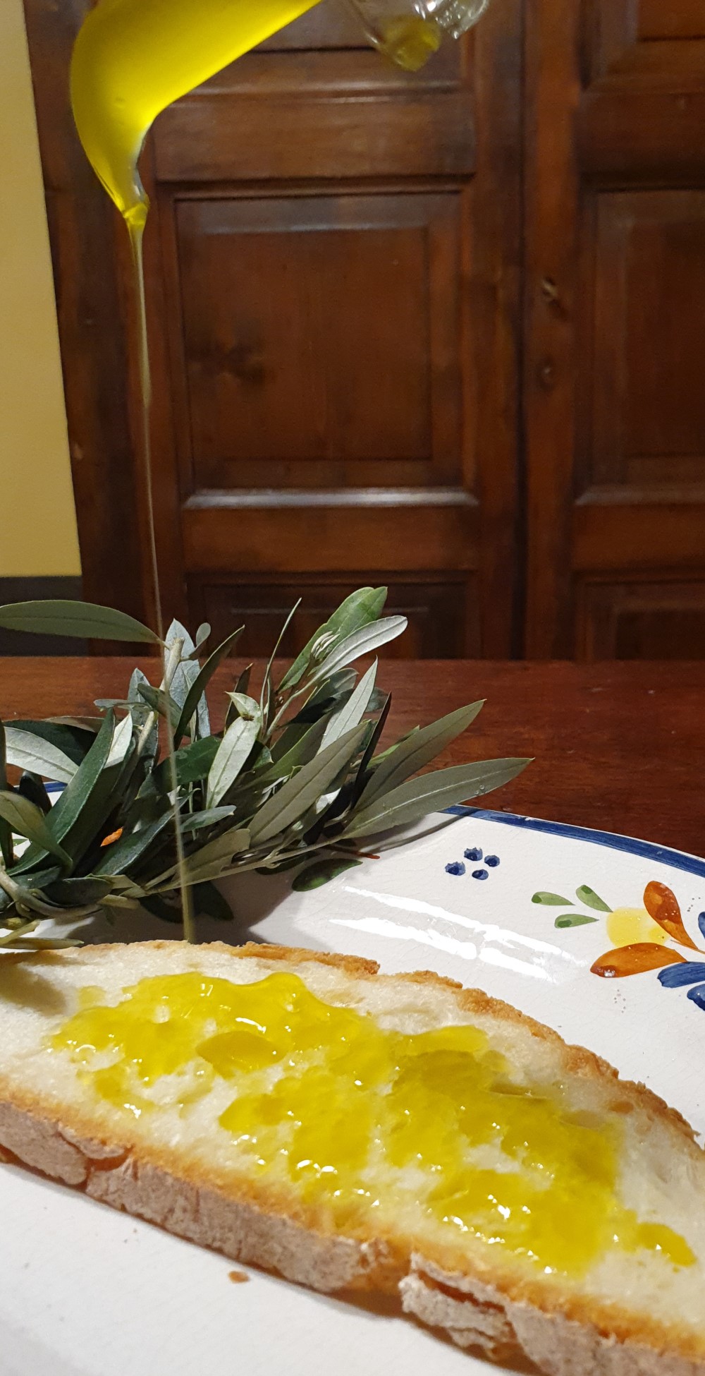 Essen Toskana Bruschetta mit Olivenöl