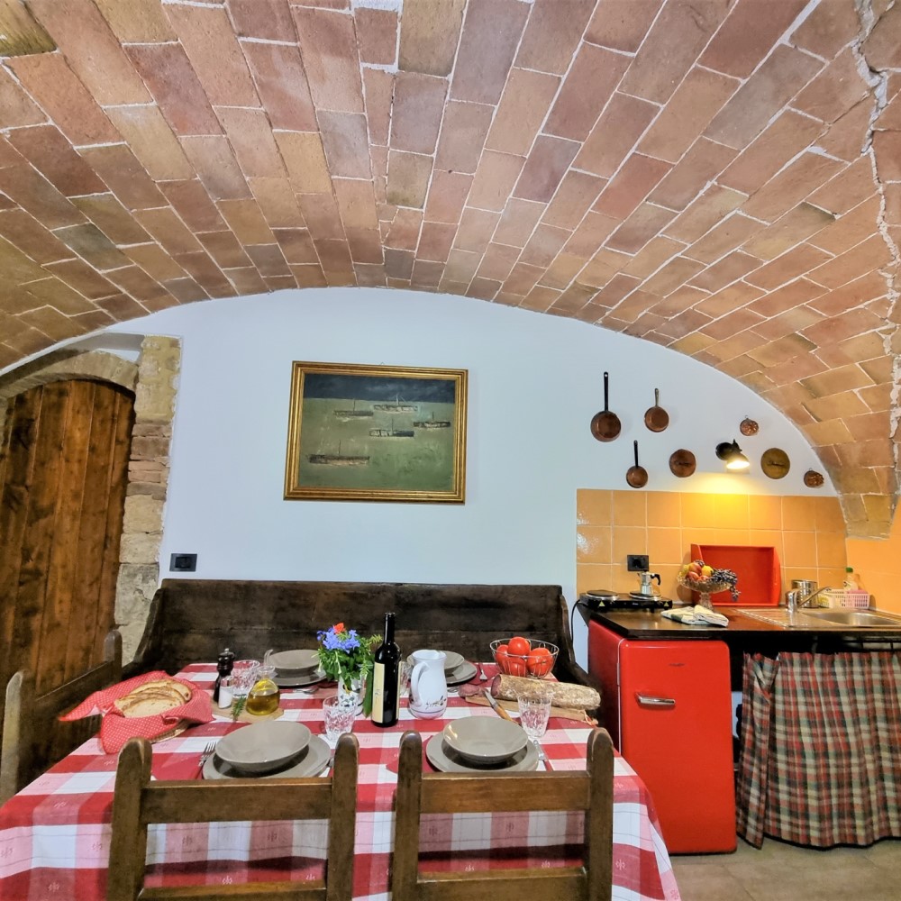 Ferienwohnung in der Toskana Küche