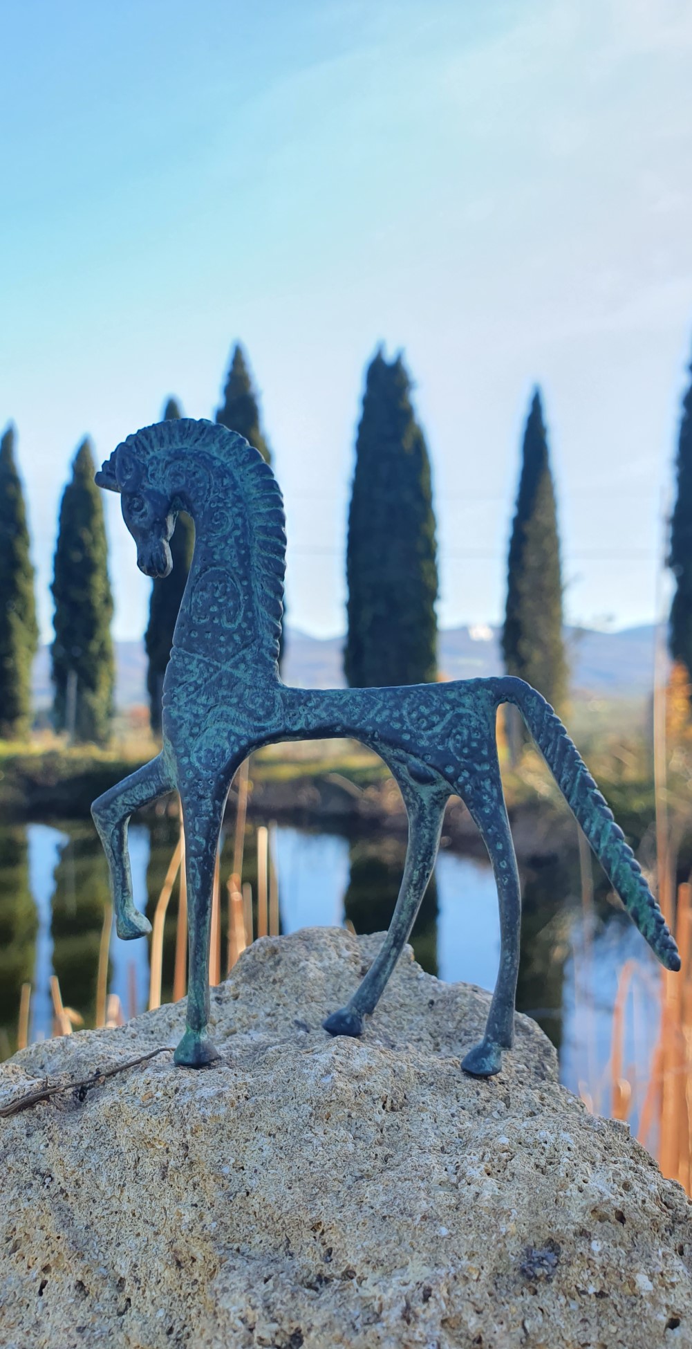 Pferd Logo Ferienhaus mit Pool zwischen Siena und Meer