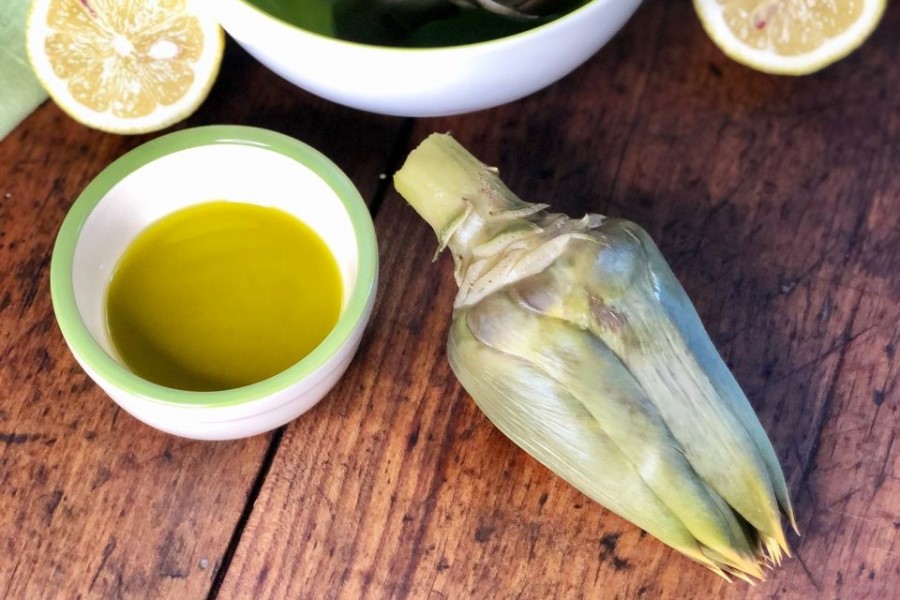 vegetarisch essen Toskana Artischocken Olivenöl Zitrone