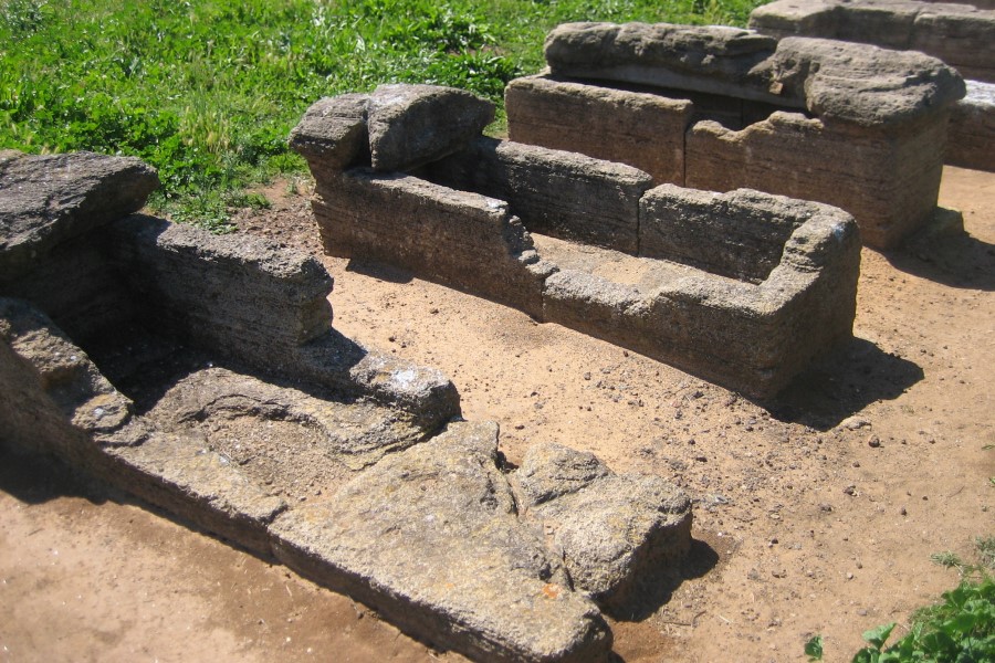 Ruinen Toskana Etrusker Grab Populonia