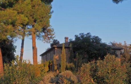 Ferienhaus Toskana Podere Palazzone im Herbst