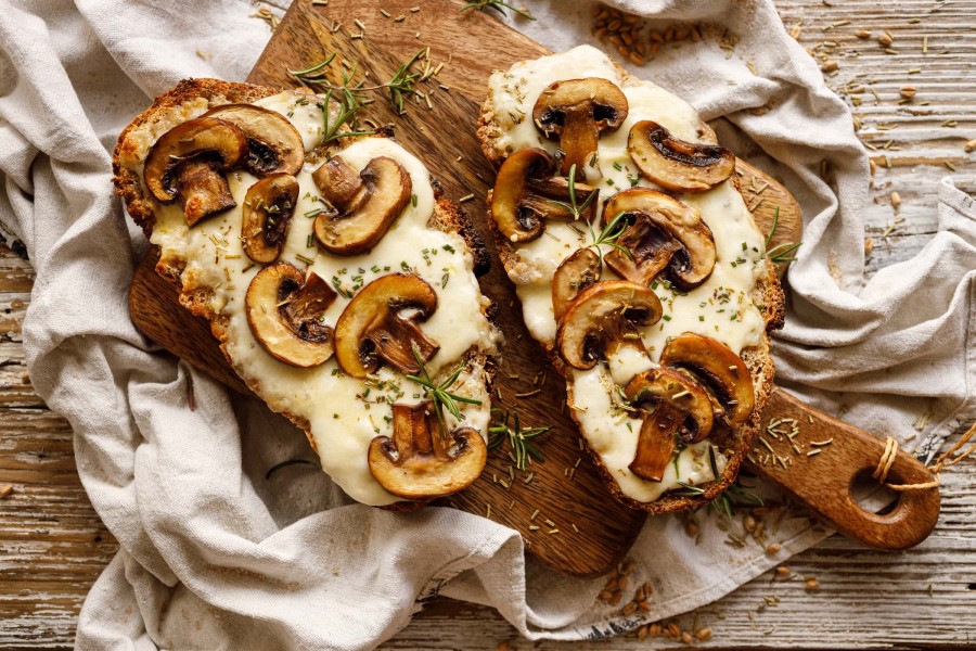 vegetarisch essen Toskana Bruschetta mit Pilzen