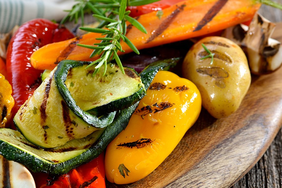 vegetarische Küche Toskana Italien Grillgemüse