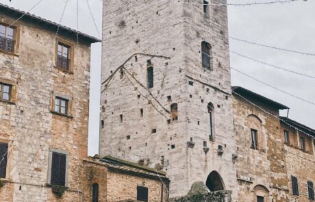 San Gimignano Toskana im Winter Urlaub